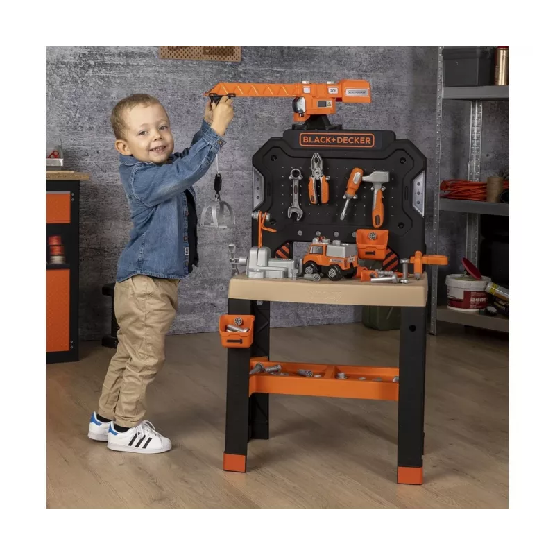 Detská dielňa SMOBY Bricolo Builder 7600360741 – stavebná súprava náradia pre hru rolí