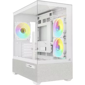 Sharkoon MK7 ARGB mATX skriňa 2x sklo biela