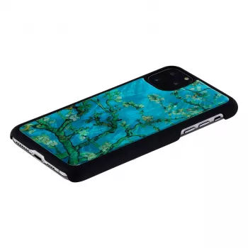 Ochranné puzdro iKins pre iPhone 11 Pro Max – Almond Blossom čierne