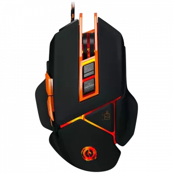 CANYON myš Hazard GM-6 LED káblová čierna oranžová