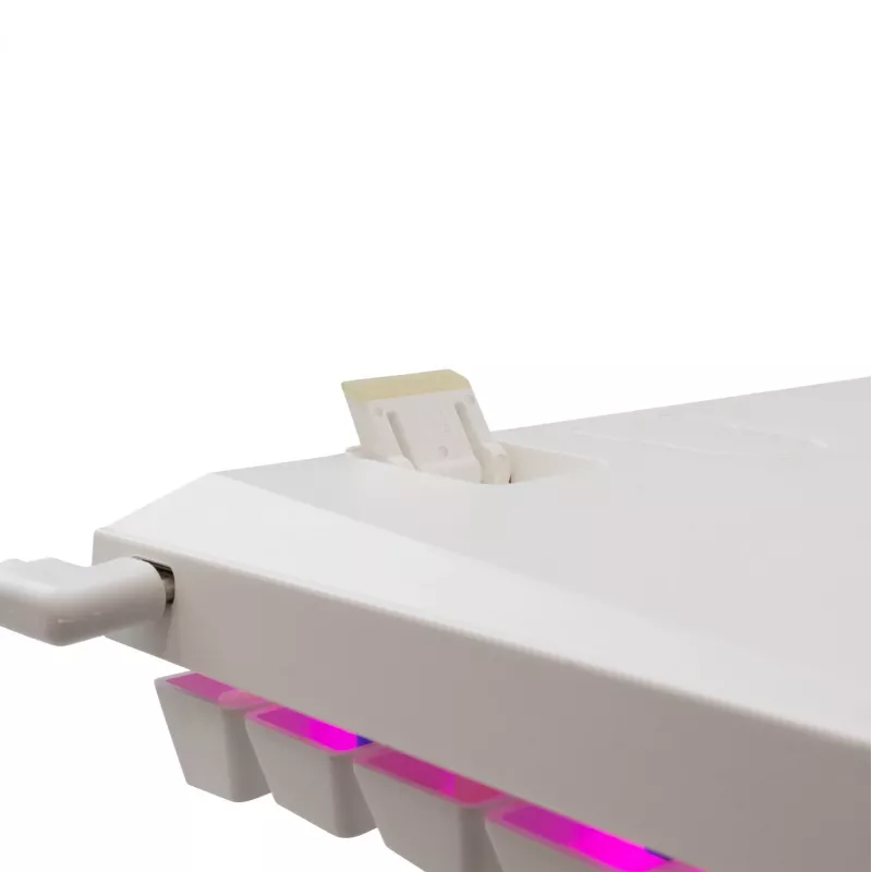 Mechanická klávesnica White Shark Wakizashi-2 US Red Switch, Tenkeyless/US-layout, biela