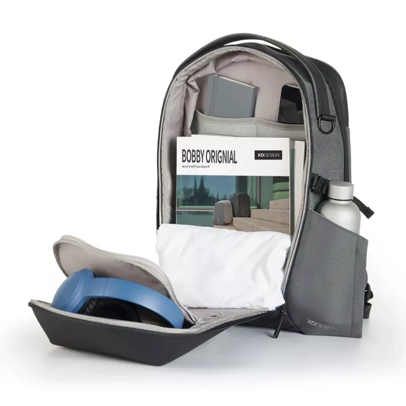 Batoh XDDESIGN Bizz sivý P705.932 – vodoodpudivý, ľahký mestský batoh