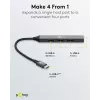 Goobay Slim 4-portový USB hub, USB-C™ na USB-A, USB 3.2 (74457)