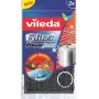Vileda 141656 Glitzi Power Inox drôtenka, látka / nehrdzavejúca oceľ, sivá, 2 ks
