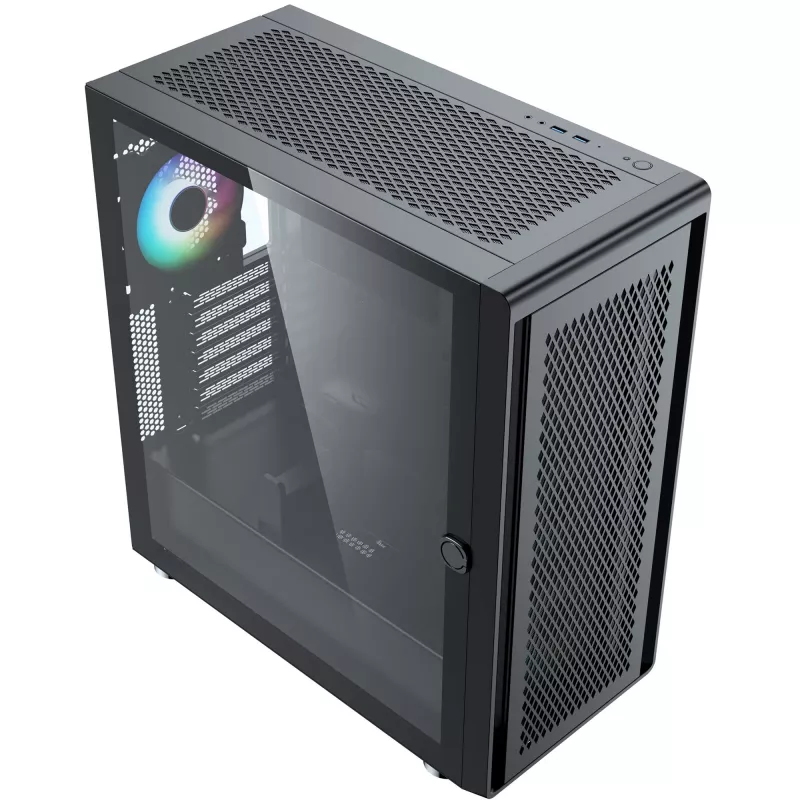 PC skriňa Silentware Air 100 čierna — Mid-Tower skriňa kompatibilná s ATX, čierna