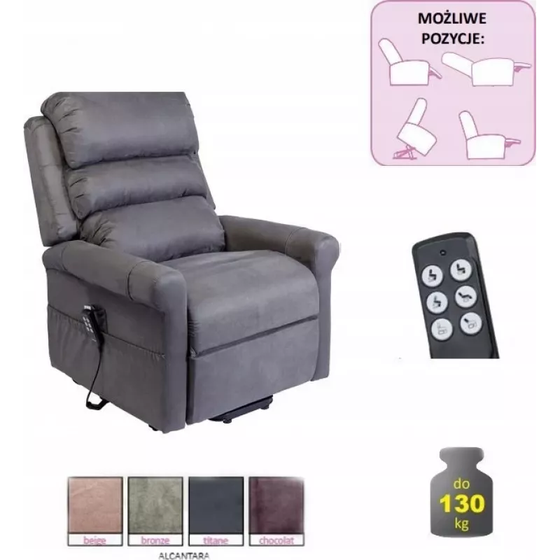 STYLEA II geriatrická stolička farba: Titan