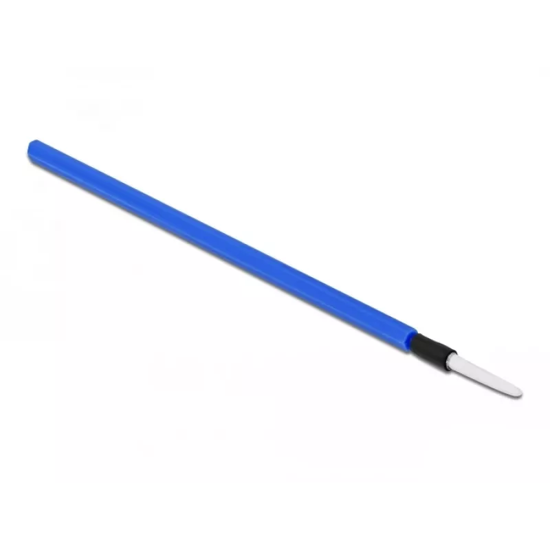 Delock 86780 čistiace tyčinky na optické vlákna, 10 cm, modré, balenie po 5 ks