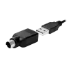 Klávesnica LogiLink ID0019A univerzálna USB QWERTZ nemecká čierna