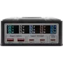 Multiport nabíjačka Exsys EX-1107 260W, čierna, Multiport Power Delivery pre viacero zariadení