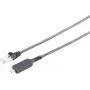 Sieťový kábel ShiverPeaks 13-51065 USB-C LAN adaptér 1G RJ45 PVC čierny 7,5 m