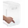 Mini chladnička s LED zrkadlom na líčenie Elle ESDAFX08WHEU 8 l biela