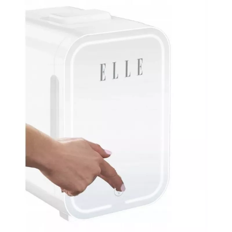 Mini chladnička s LED zrkadlom na líčenie Elle ESDAFX08WHEU 8 l biela
