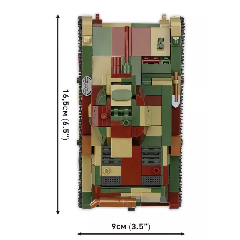 Cobi stavebnice ľahký tank 7TP model, 669 dielov, COBI-2661