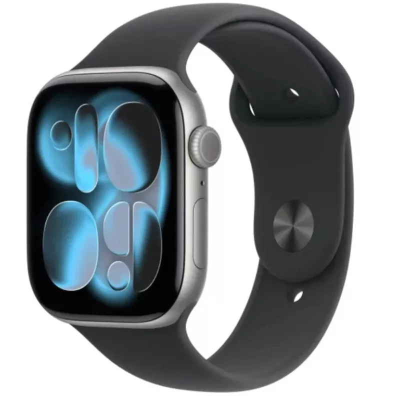 Apple Watch Series 11 GPS + Cellular 42mm puzdro Space Grey hliník so športovým remienkom čierna - M/L