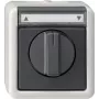 GIRA 015430 Elektrický vypínač čierny - sivý (015430)