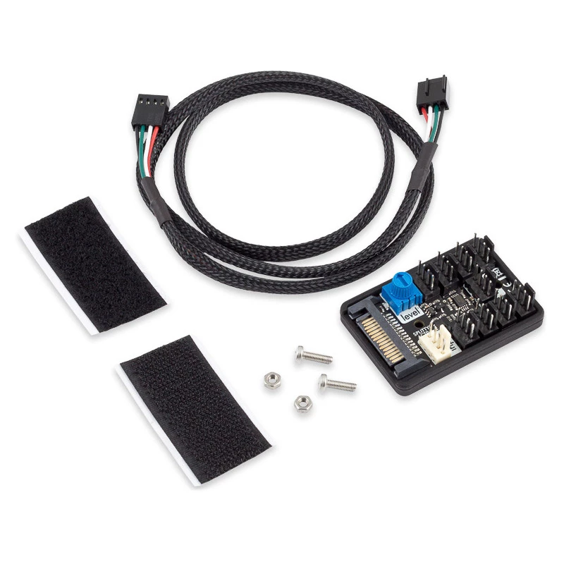 Aqua Computer SPLITTY9 ACTIVE aktívny rozdeľovač až pre 9 PWM ventilátorov