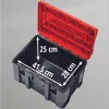 Einhell 4540021 E-Case M systémový kufor, box na náradie, polypropylén, nosnosť 90 kg, čierno-červený
