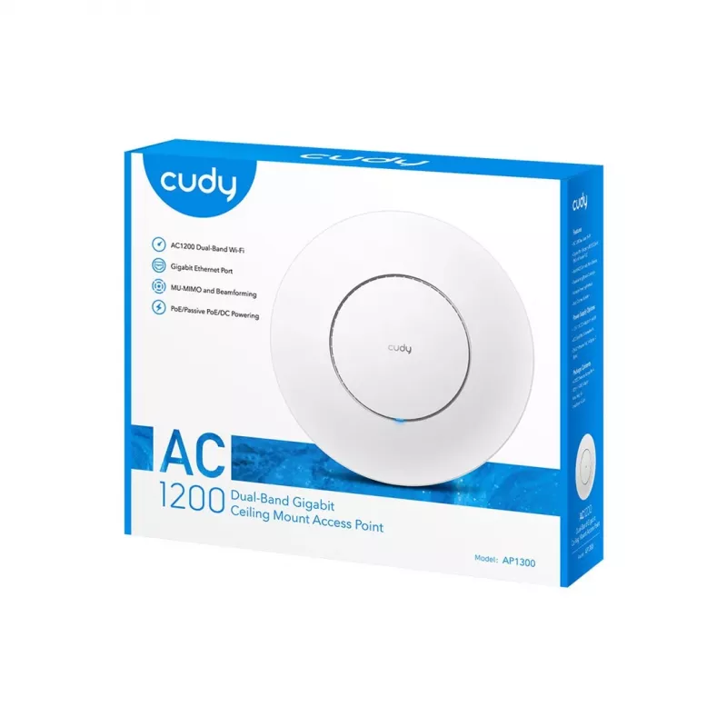 Cudy AP1300 867 Mbit/s biely Power over Ethernet (PoE)