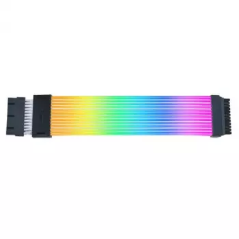 PCIe RGB kábel Lian Li Strimer Wireless, 2x 8‑pin konektor, 0,34 m, čierna/transparentná, silikón/TPE