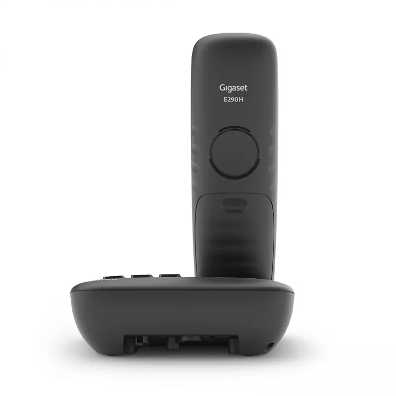 Gigaset E290A analógový/DECT telefón s identifikáciou volajúceho čierny