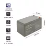 Qoltec 53076 AGM batéria | 12V | 7Ah | bezpečnosť