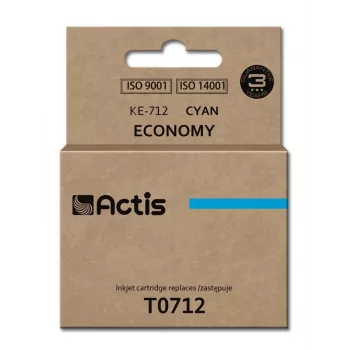 Actis KE-712 atrament (náhrada za Epson T0712, T0892, T1002; Standard; 13,5 ml; azúrová)