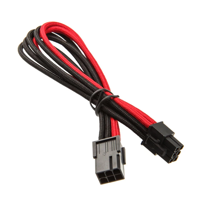 SilverStone 6-pinový PCIe na 6-pinový PCIe kábel 250 mm - čierna/červená
