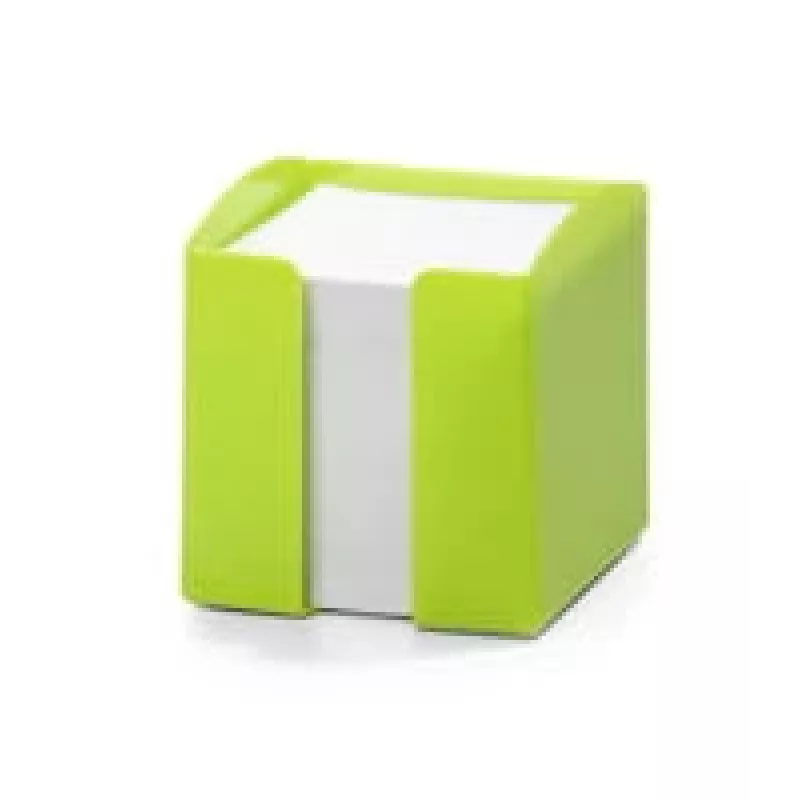 Štvorcový zelený poznámkový blok Durable TREND 105x100x100 mm