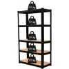 Topeshop skladový regál P9040 regál na záhradné náradie voľne stojaci pozinkovaná oceľ, MDF
