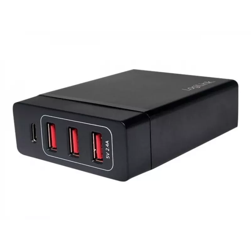 Interiérová nabíjačka LogiLink PA0122 univerzálna čierna USB