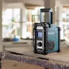 Staveniskové rádio Makita DMR116 digitálne AM FM 3,5W tyrkysové