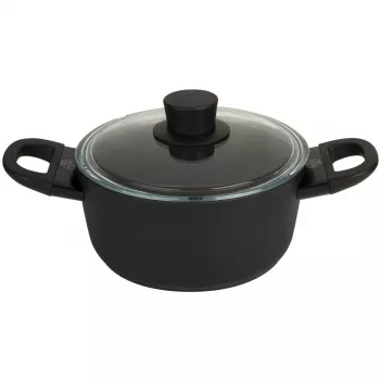 BALLARINI 75002-921-0 Hrniec okrúhly čierny hliník 24 cm