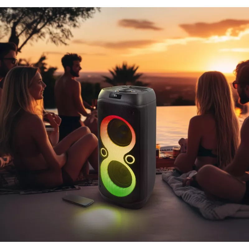 Muse M-1937 DJ prenosný/party reproduktor čierny 600 W