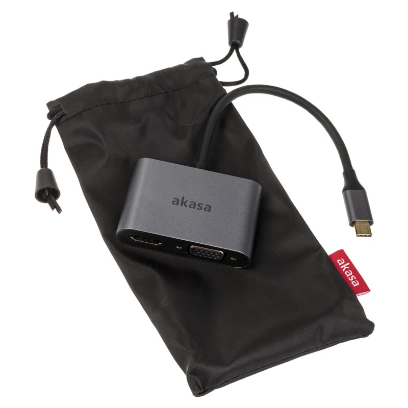Adaptér USB Type-C Akasa AK-CBCA23-18BK