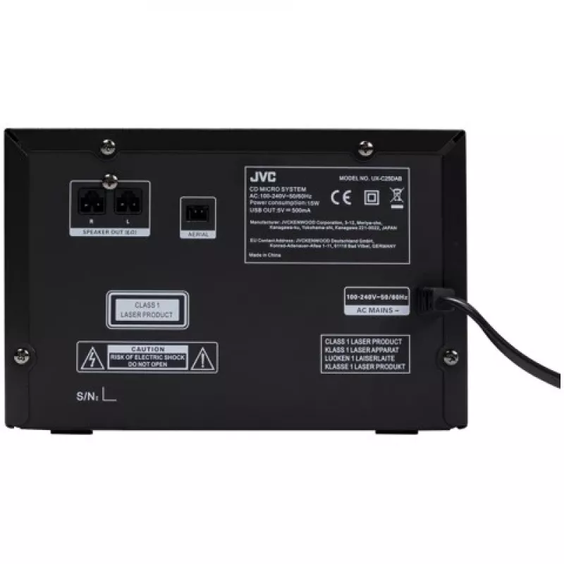 JVC UX-C25DAB domáci audio systém home-audio mikrosystém 14 W čierny