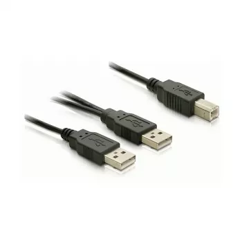 DELOCK kábel USB 2.0 B -> USB-A Power + Power/Data
