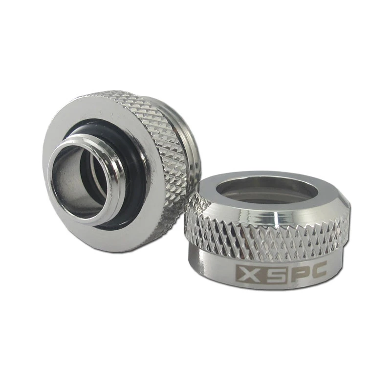 XSPC konektor G1/4 na 14mm hardtube, chróm - 8 kusov