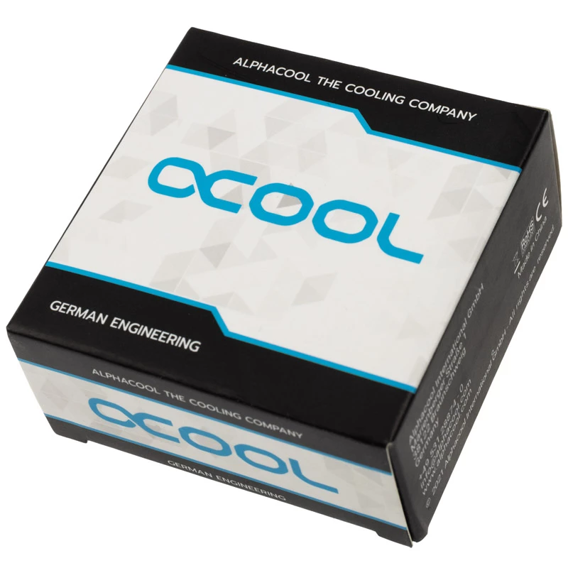 Fitting Alphacool 17626 mosadz biela 27 mm výška 2 cm priemer