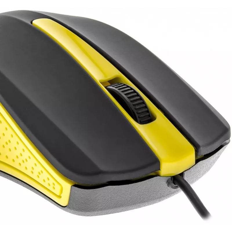 USB káblová myš, 3 tlačidlá, pogumovaný povrch