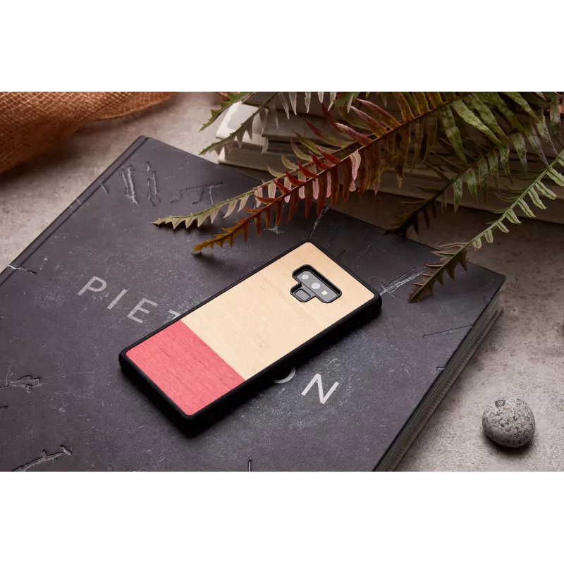 Puzdro na smartfón man and wood pre Galaxy Note 9 – čierne, dizajn v štýle blokových pruhov
