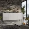 4D ABI komoda 200x45x88 matná biela