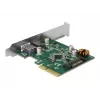 DeLOCK 90299 Karta PCIe x4, 1x USB Type-C + 1x USB Type-A, USB 3.2 Gen 2 (10 Gbps)