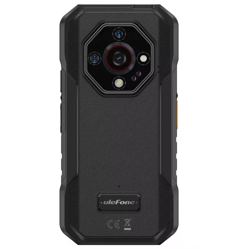 UleFone Armor X32 — 5,65 palca (14,3 cm), Android 14, 6 GB RAM, 128 GB, 48 MP trojitá kamera, 5500 mAh, IP68/IP69K, Dual SIM, čierny