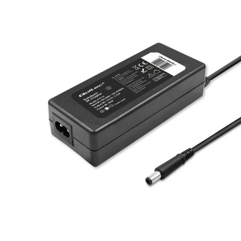 Qoltec 51519 (7,4 x 5,0 mm + Pin) 65 W 3,34 A 19,5 V AC nabíjačka pre Dell notebooky