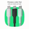 Kábel USB-C-USB-C PowerStream 100W pletený 1,2m biely