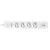 Prepäťová ochranná lišta PROTECT 4PL 1A1C USB T/LZ12-PRO015/1000