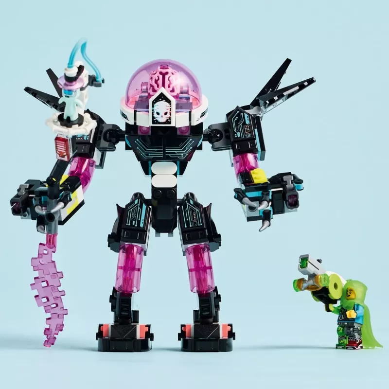 Stavebnica LEGO 71495 Mateo vs. Cyberbrain Mech – herná sada s minifigúrkami a zostaviteľným mechom