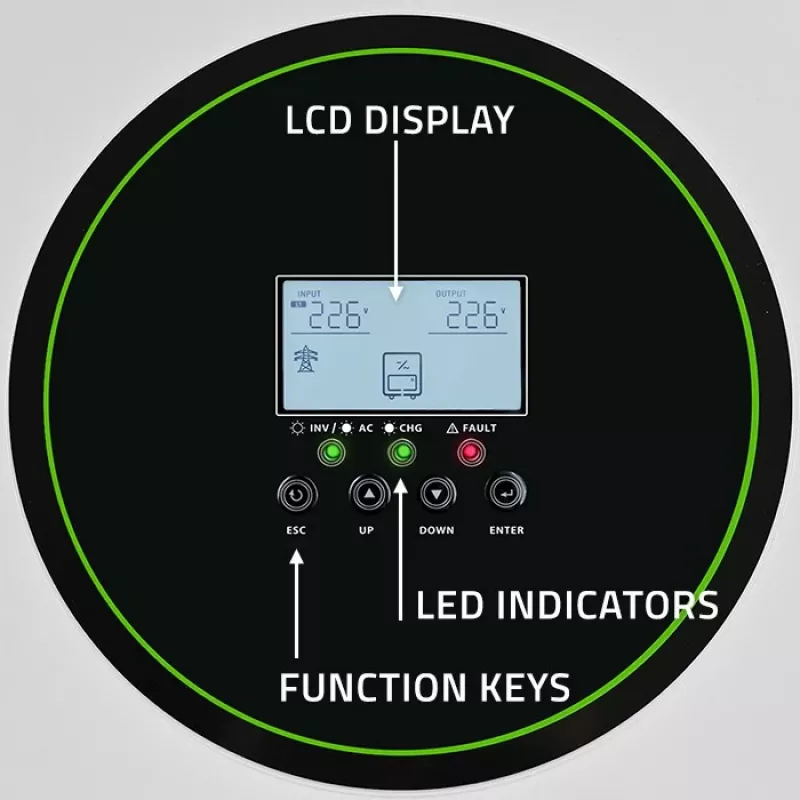 Qoltec hybridný solárny menič Off-Grid 11000W