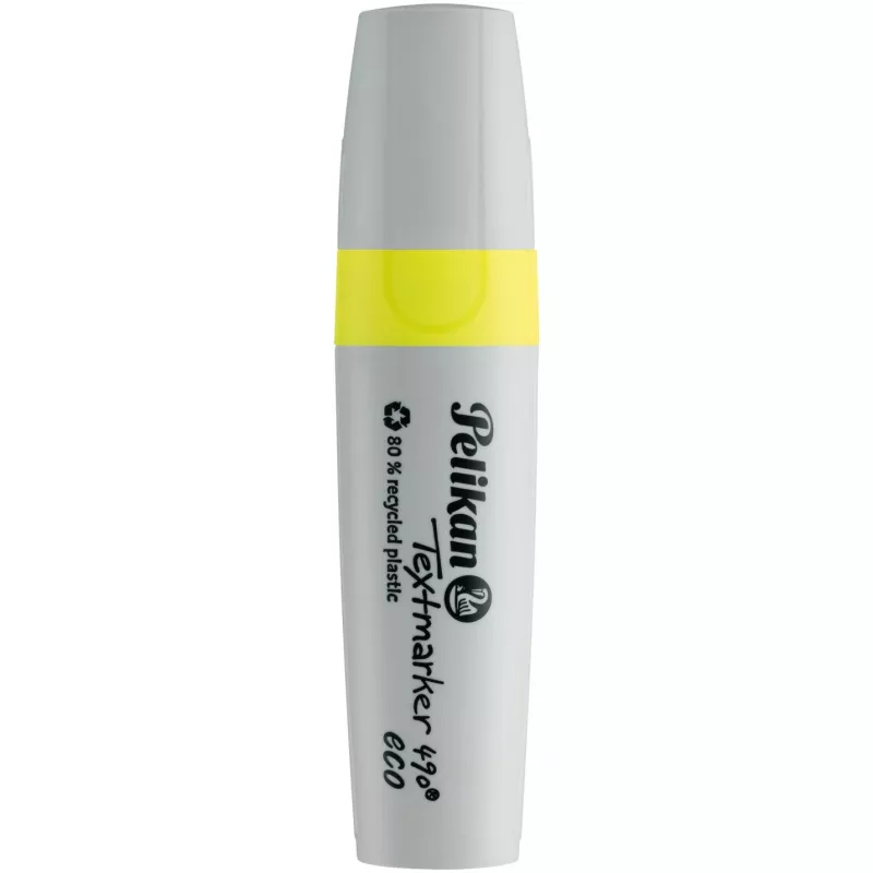 Zvýrazňovač Pelikan Textmarker 490 eco marker klinový hrot žltý