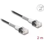Sieťový kábel DeLOCK RJ45 Cat.6A UTP tenký 2m čierny